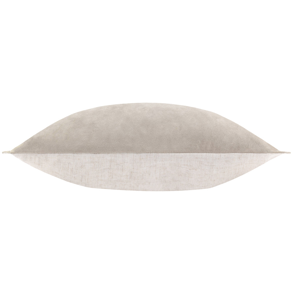 Plain Brown Cushions - Merton Rectangular Velvet Polyester Filled Cushion Doe Yard