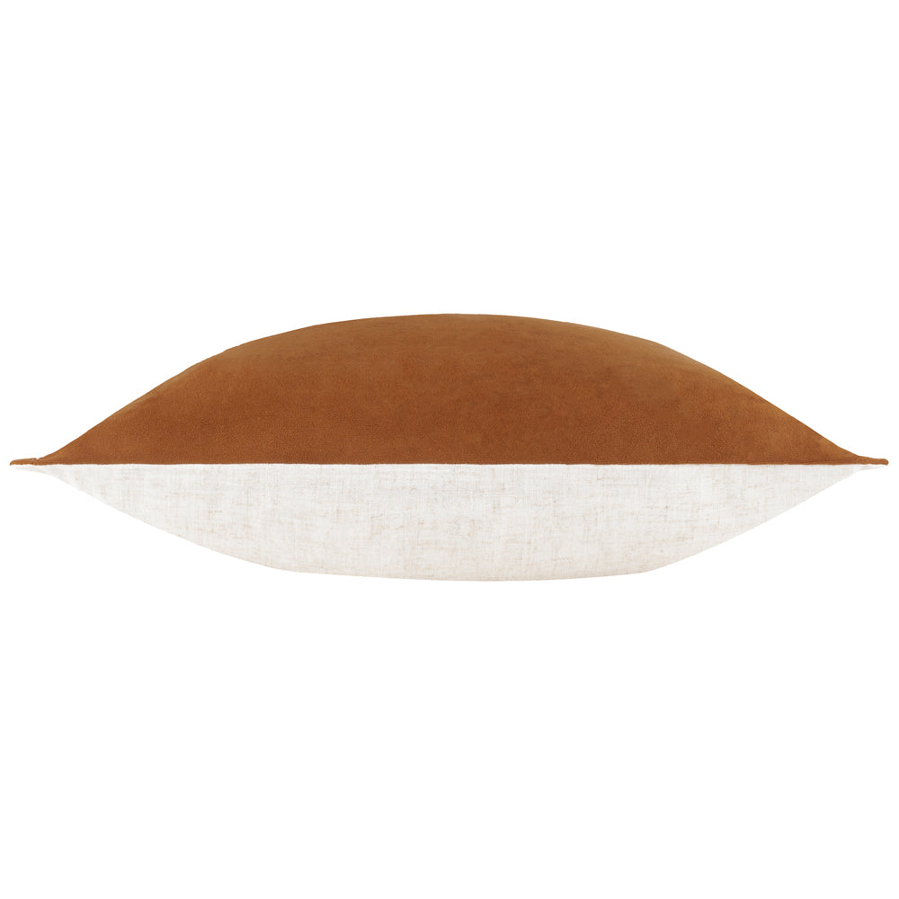 Plain Orange Cushions - Merton Rectangular Velvet Polyester Filled Cushion Pecan Yard