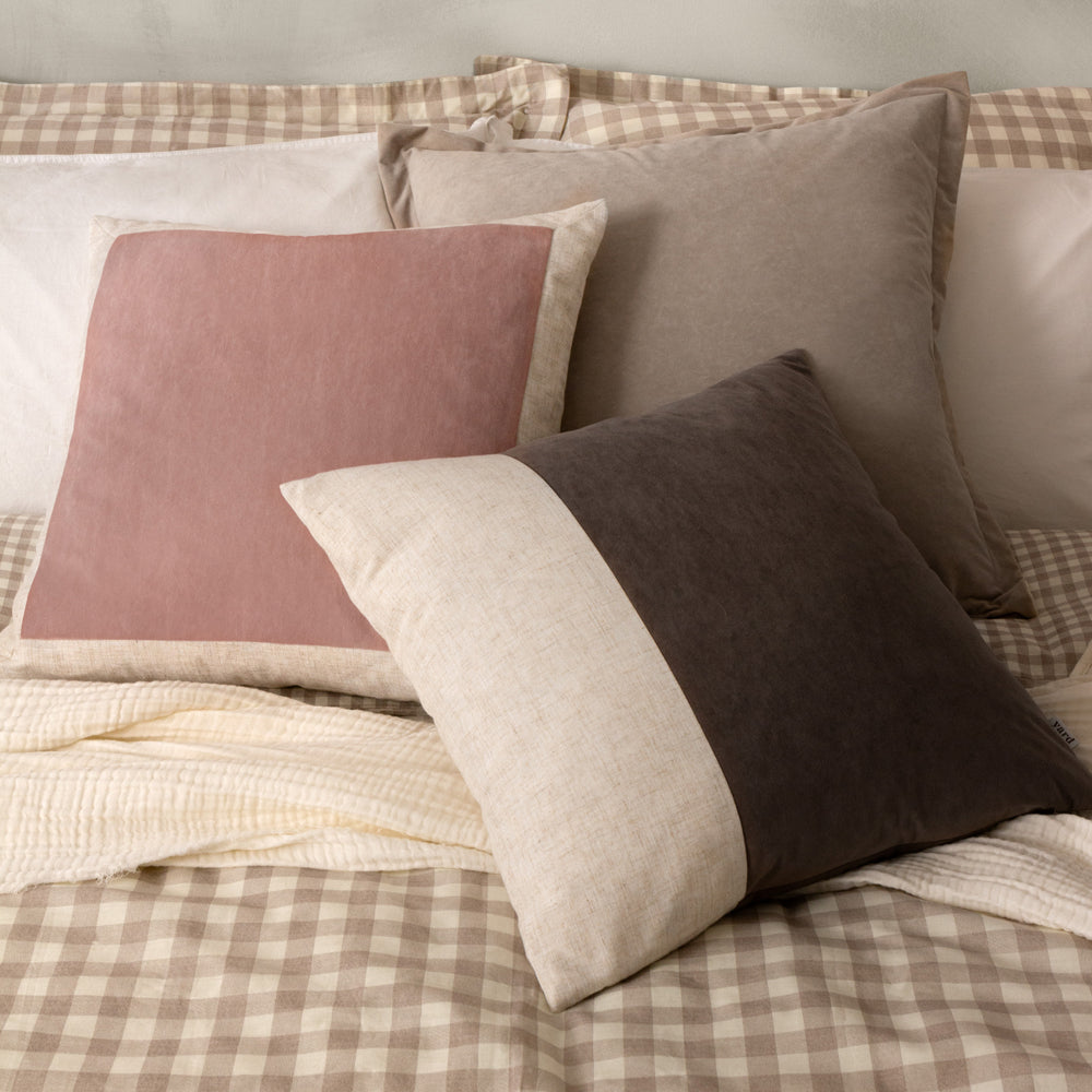 Merton Square Velvet Cushion Doe