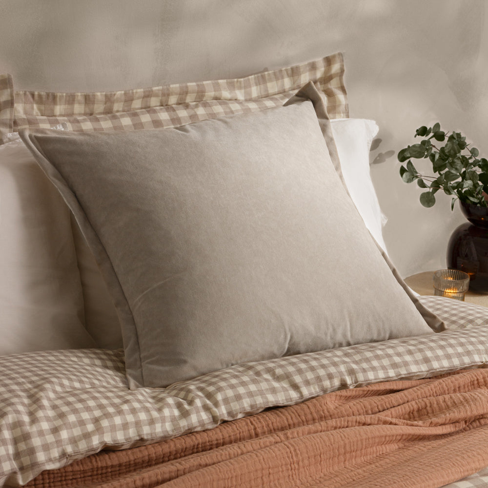 Merton Square Velvet Cushion Doe