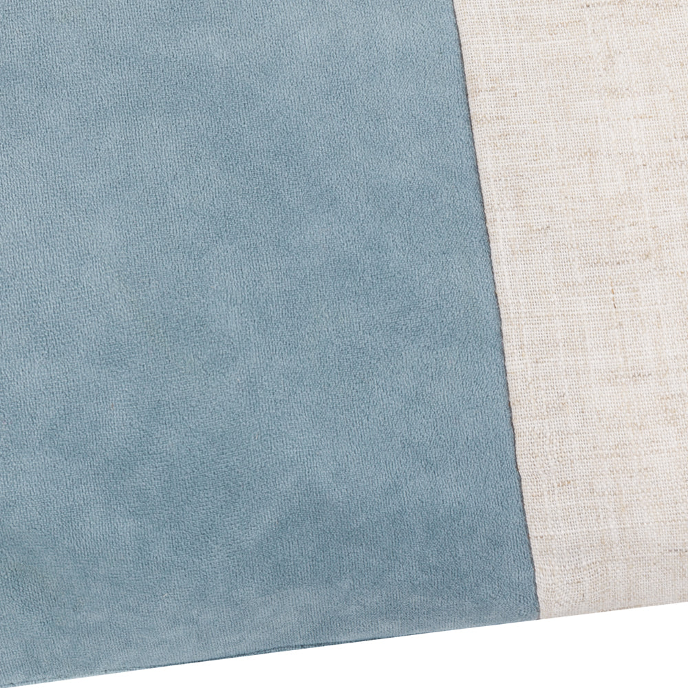 Not Applicable Blue Cushions - Morden Soft-Washed Velvet Polyester Filled Cushion Dusty Blue Yard