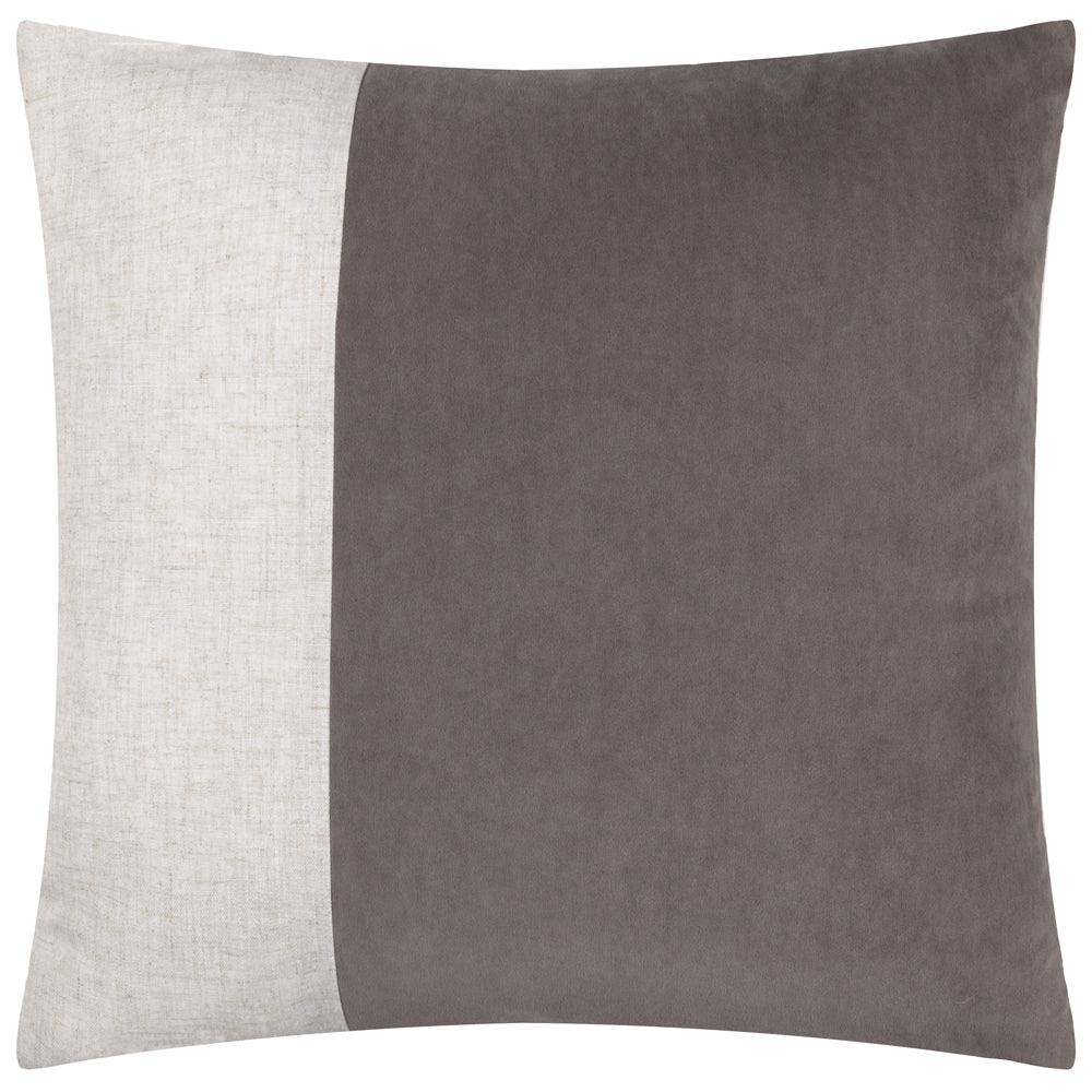 Not Applicable Beige Cushions - Morden Soft-Washed Velvet Polyester Filled Cushion Taupe Yard