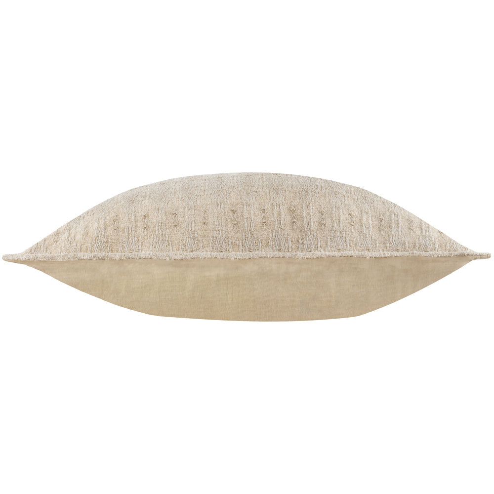 Not Applicable Beige Cushions - Ramas Jacquard Polyester Filled Cushion Chalk Yard