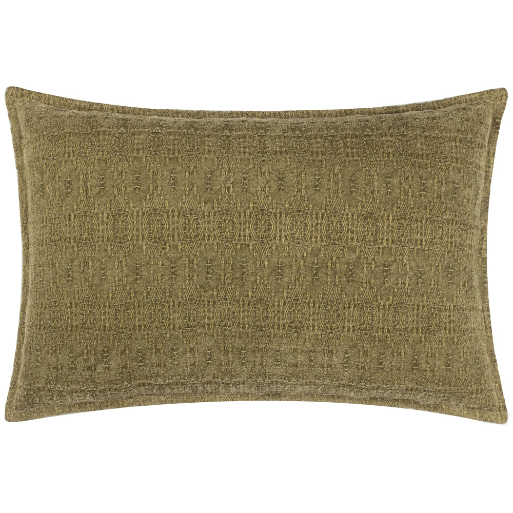 Not Applicable Green Cushions - Ramas Jacquard Polyester Filled Cushion Green Yard