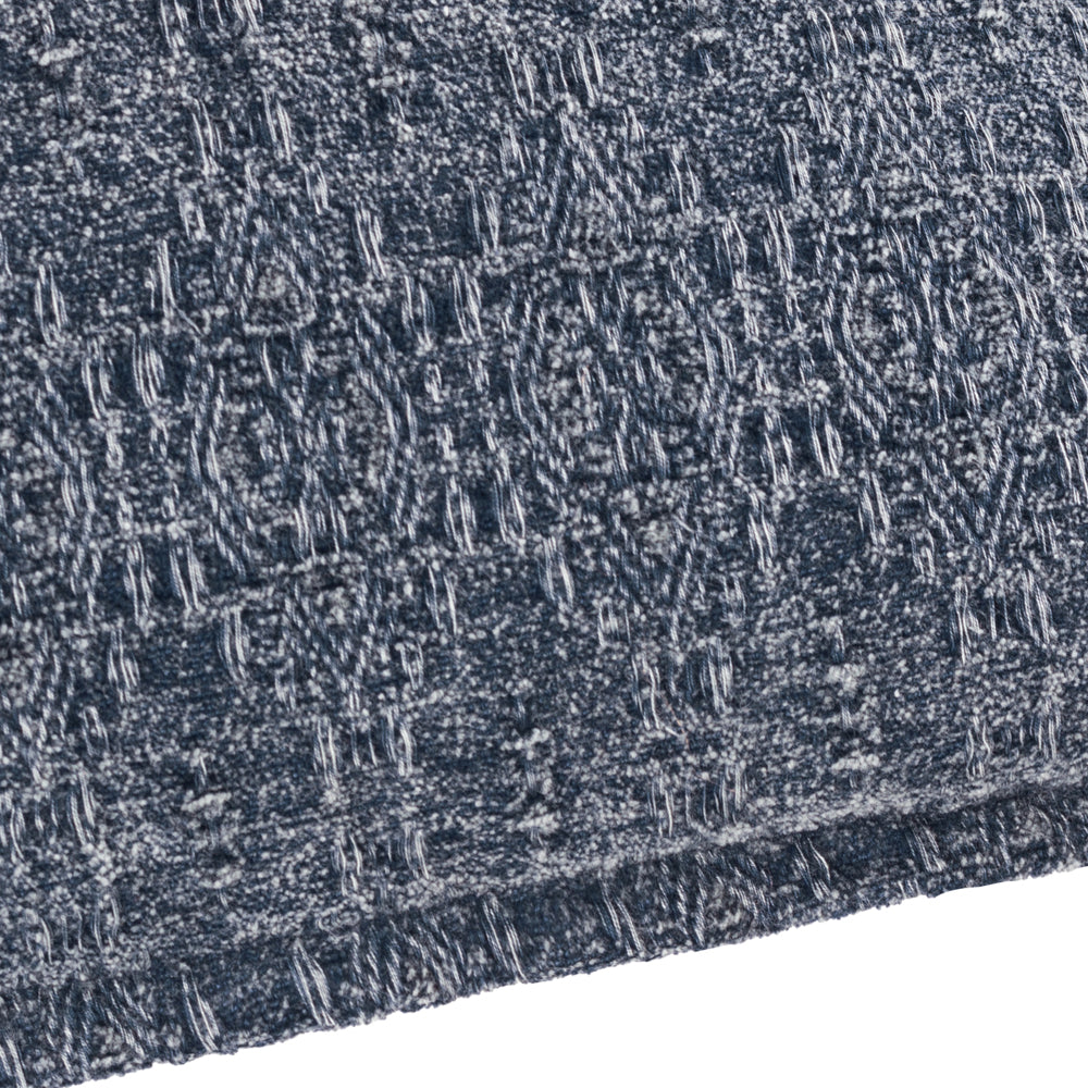Not Applicable Blue Cushions - Ramas Jacquard Polyester Filled Cushion Indigo Yard