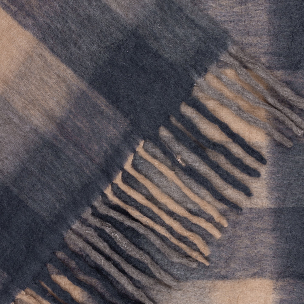 Check Black Throws - Rayston  Throw Flint Black Yard