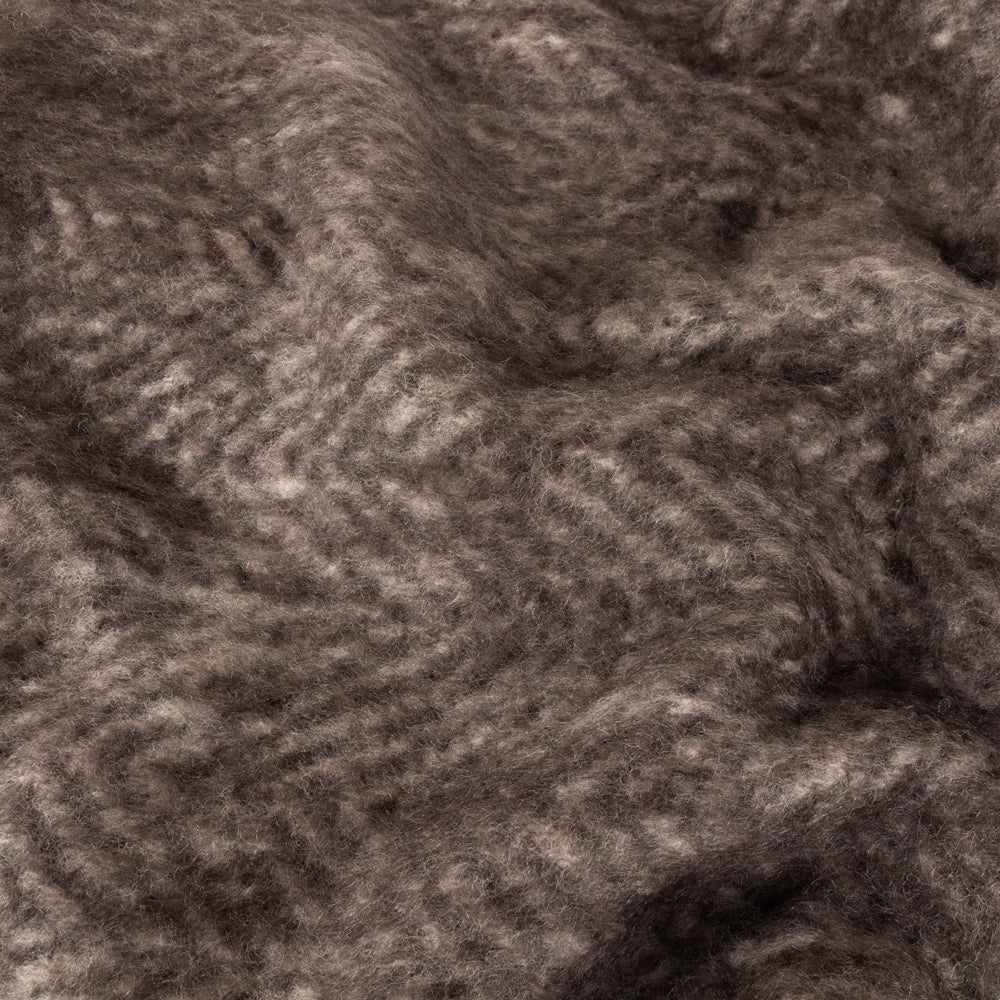 Herringbone Black Throws - Rawton Ombre  Throw Flint/Black Yard