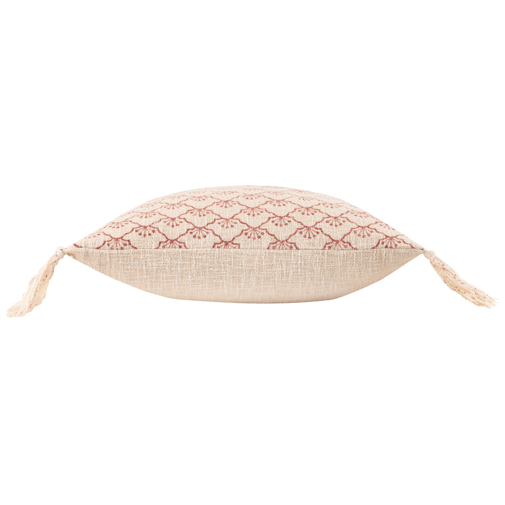 Floral Red Cushions - Saku  Cushion Cover Kilm Red Yard