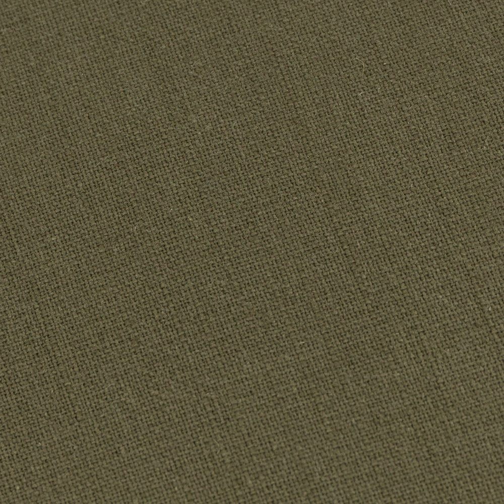 Plain Green Cushions - Slub Cotton  Polyester Filled Cushion Lichen Yard