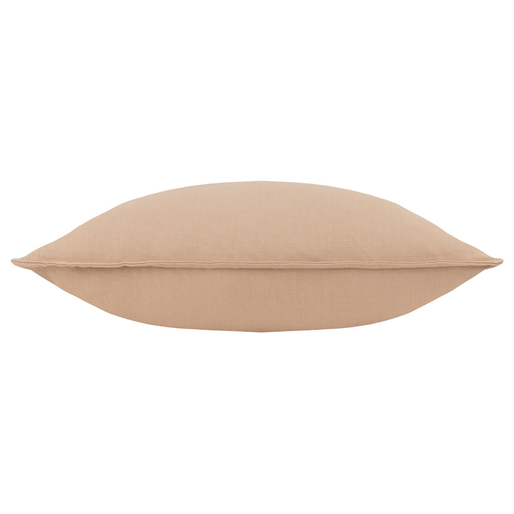 Plain Beige Cushions - Slub Cotton  Polyester Filled Cushion Natural Yard