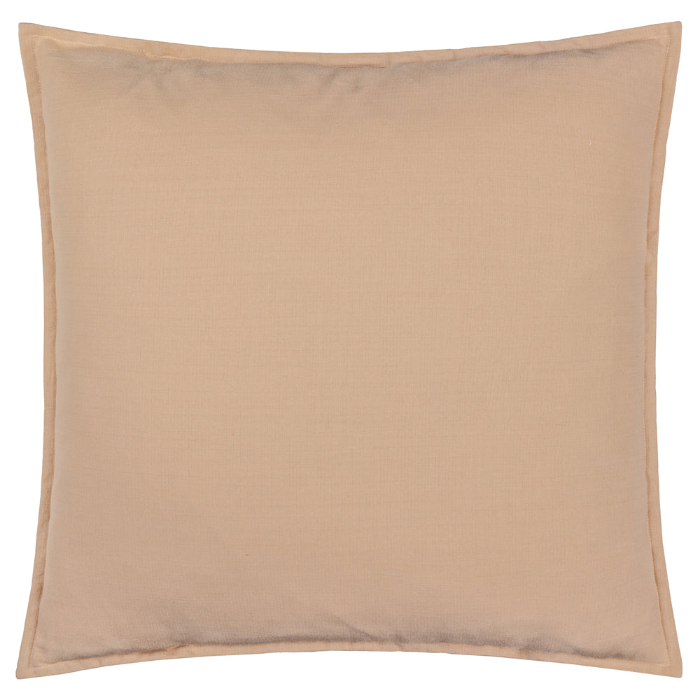 Plain Beige Cushions - Slub Cotton  Polyester Filled Cushion Natural Yard