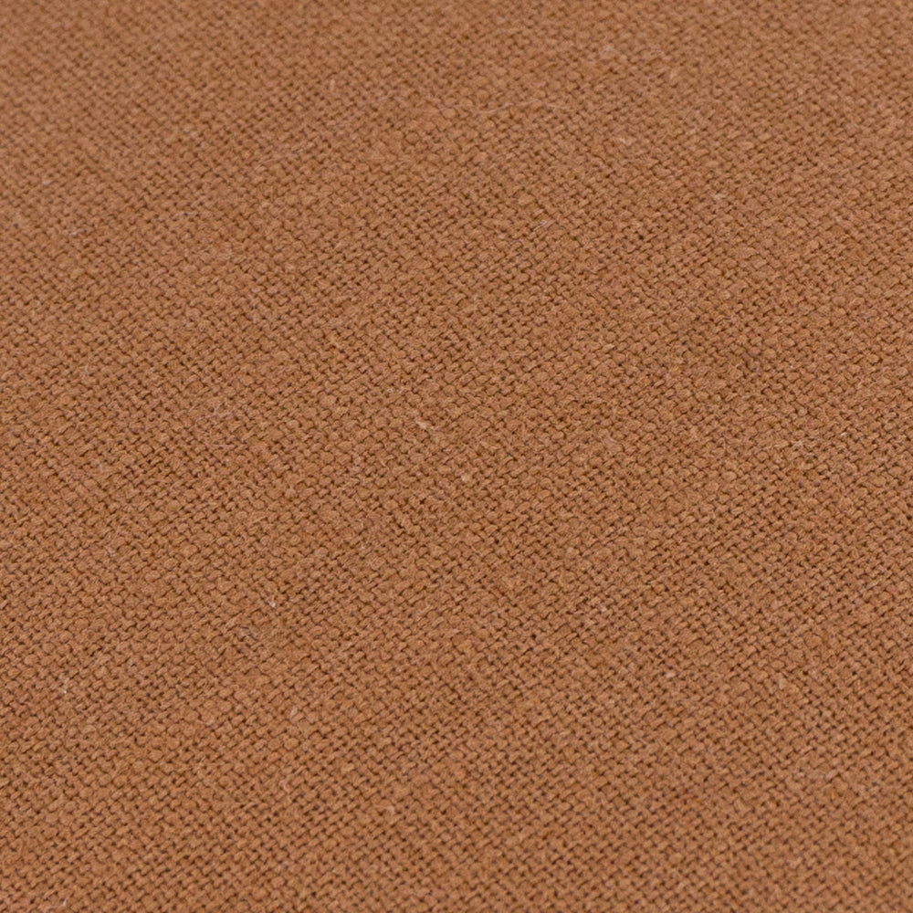 Plain Orange Cushions - Slub Cotton  Polyester Filled Cushion Toffee Yard