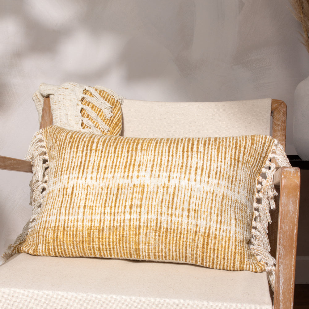 Abstract Yellow Cushions - Sono Ink  Cushion Cover Cumin Yard
