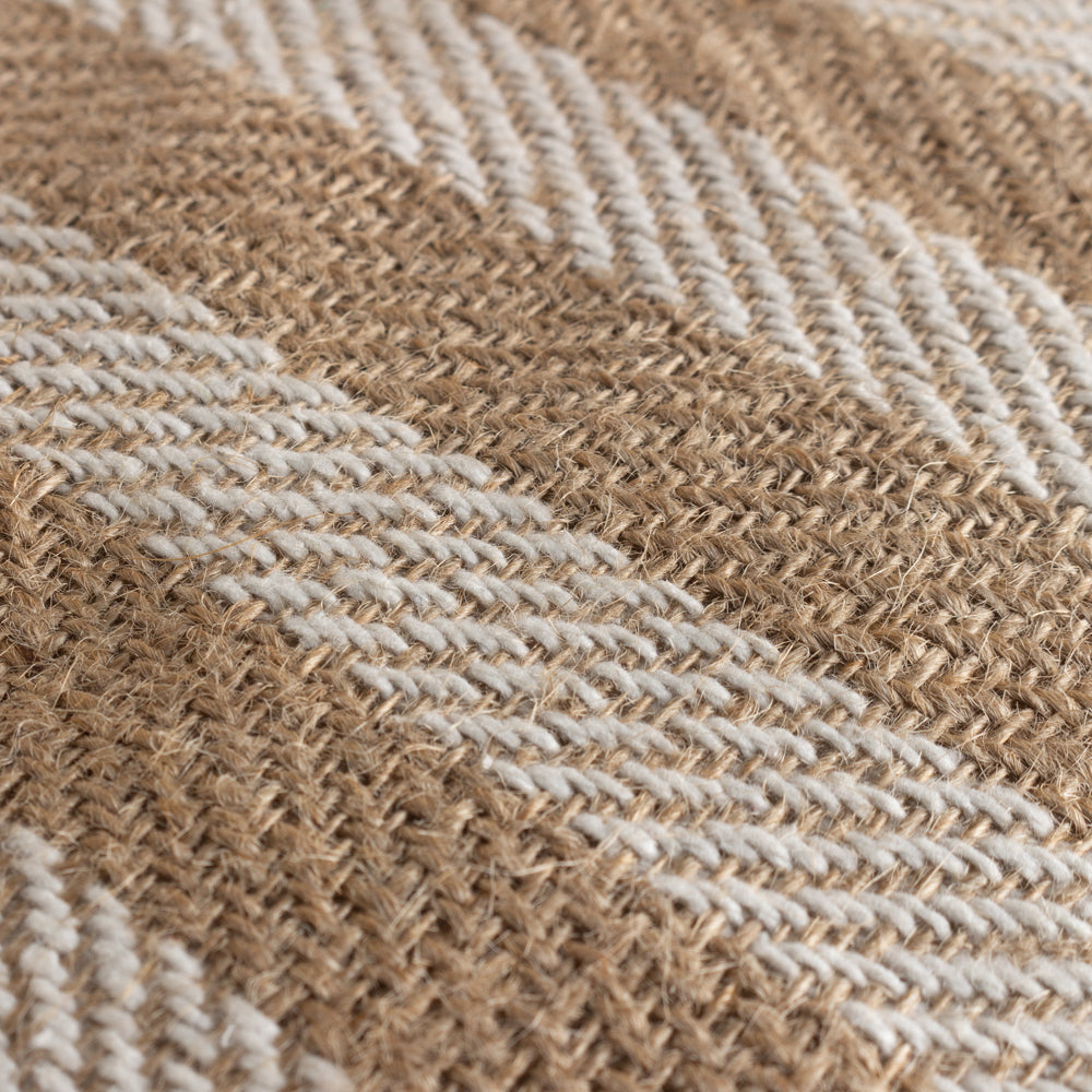 Striped Beige Cushions - Strata Stripe Cushion Cover Natural Yard