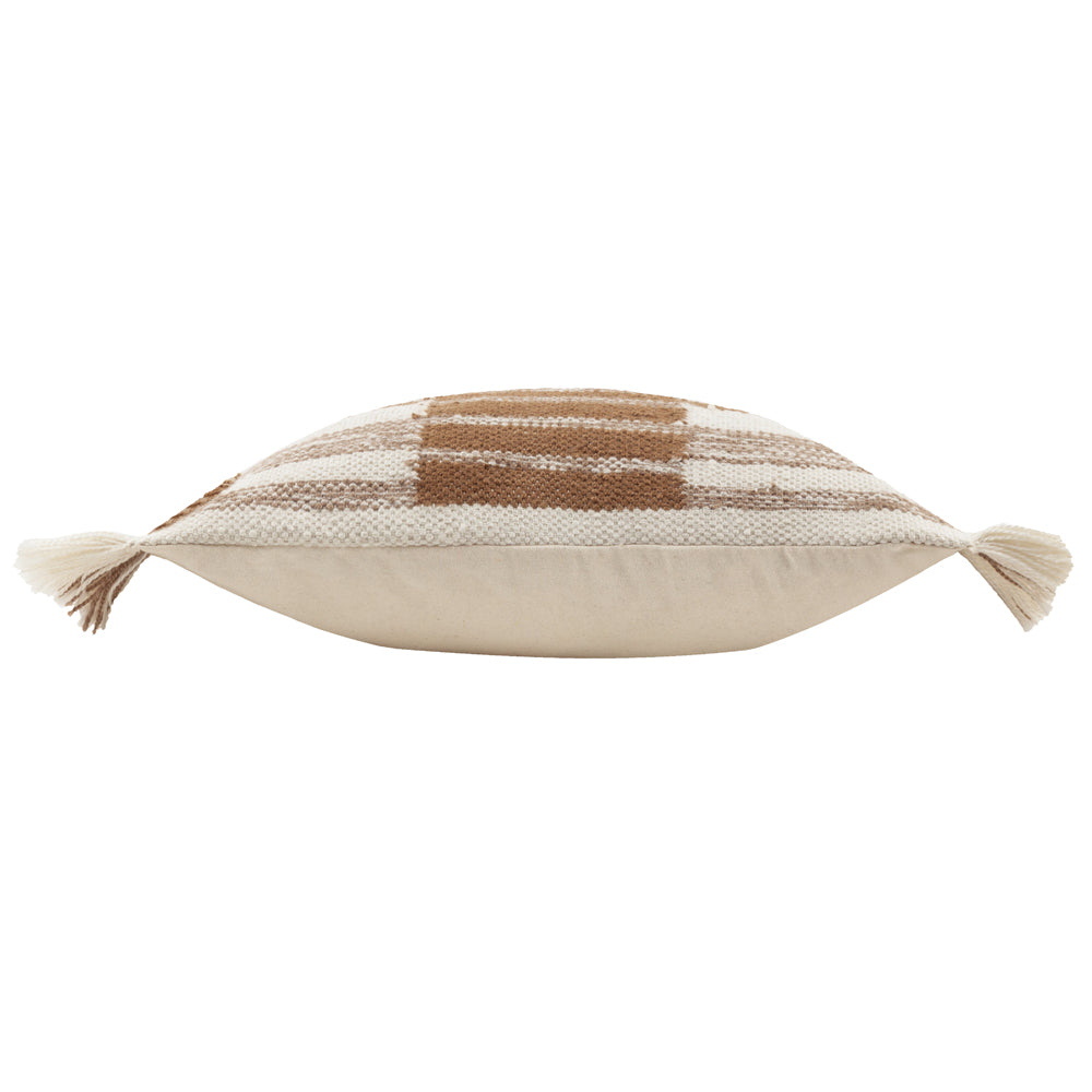 Striped Orange Cushions - Torode Woven Polyester Filled Cushion Baked Earth Yard