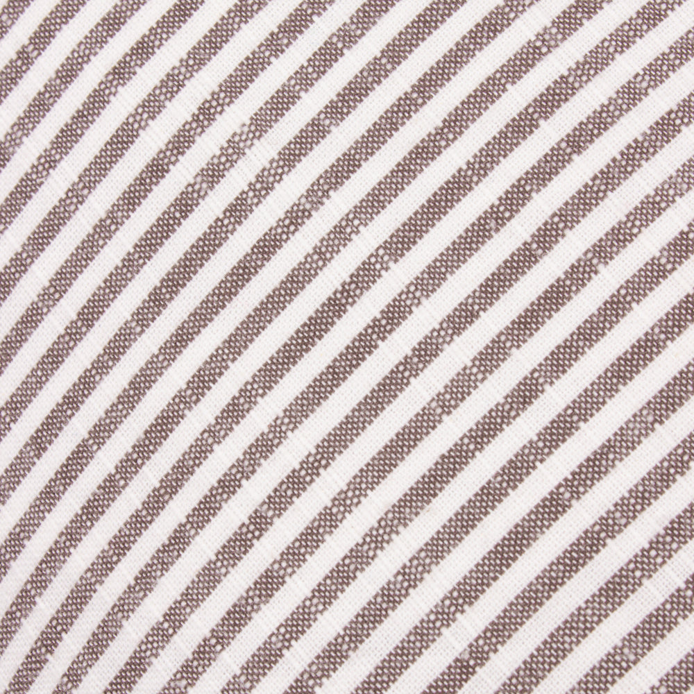 Striped Brown Cushions - Truro Striped 100% Cotton Polyester Filled Cushion Chocolate Yard
