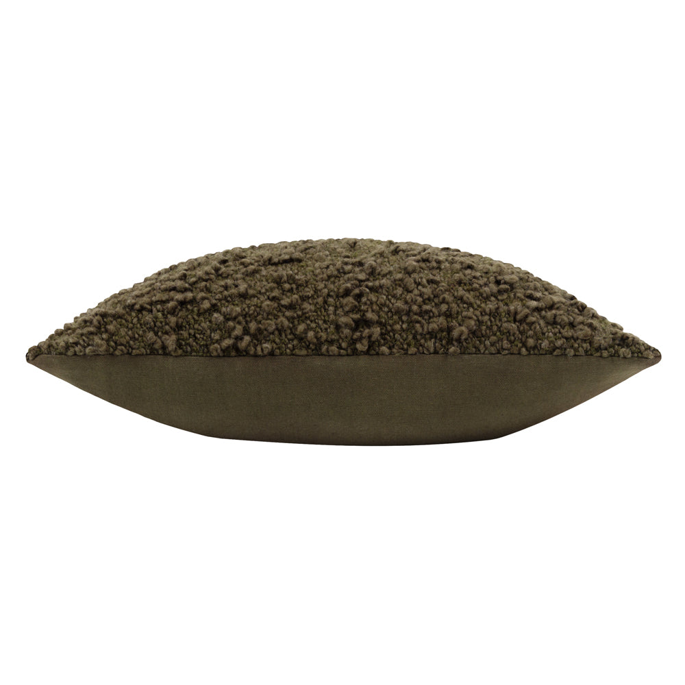 Plain Green Cushions - Ulsmere  Fibre Filled Cushion Lichen Yard